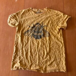 Because M Yellow Black Graphic Bumblebee Organic Cotton T Shirt